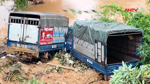 Hà Giang: Việc tìm kiếm nạn nhân vụ sạt lở bị gián đoạn do mưa lớn