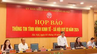 Hà Nội thông tin về tình hình kinh tế - xã hội quý III-2024