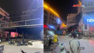 Sập nhà hàng đang xây, một người nguy kịch