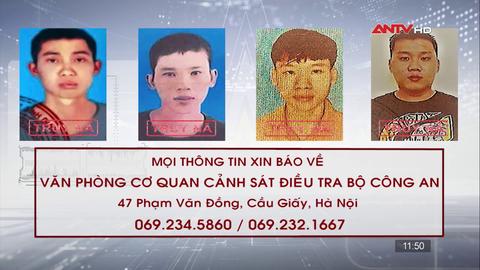 Công an tỉnh Bình Dương truy nã 4 đối tượng