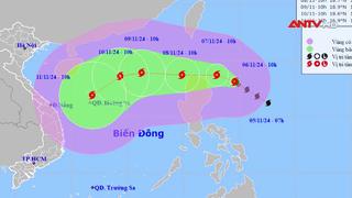 Bão Yinxing rất mạnh, giật cấp 16 đang di chuyển vào Biển Đông