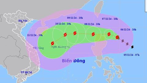 Công điện chủ động ứng phó cơn bão YINXING