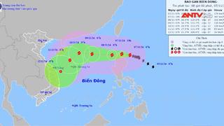 Bão Yinxing đang hoạt động gần biển Đông, dự báo miền Trung mưa lớn tiếp diễn