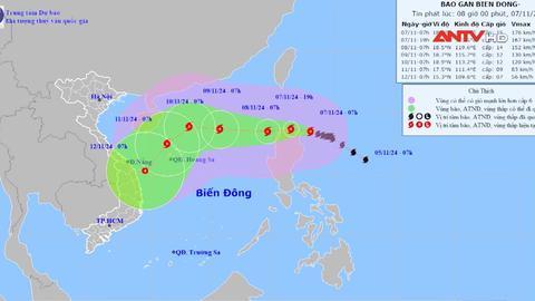 Bão Yinxing đang hoạt động gần biển Đông, dự báo miền Trung mưa lớn tiếp diễn