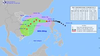 Cập nhật tin bão số 7 và bão Toragi gần Biển Đông