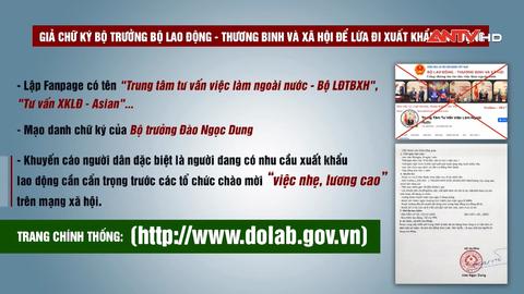 Cảnh báo mạo danh Bộ Lao động - Thương binh và Xã hội lừa đi xuất khẩu lao động