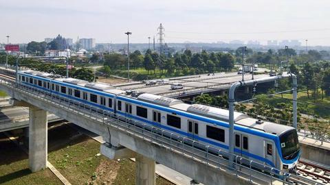 Tuyến metro số 1 Bến Thành - Suối Tiên chạy thử