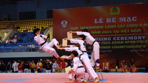 Bế mạc Giải Taekwondo Cảnh sát châu Á mở rộng năm 2024