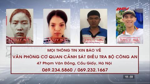 Công an tỉnh An Giang truy nã 4 đối tượng