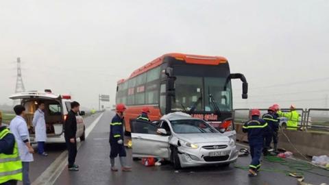 Tai nạn trên cao tốc qua Thanh Hóa, 4 người trong gia đình thương vong