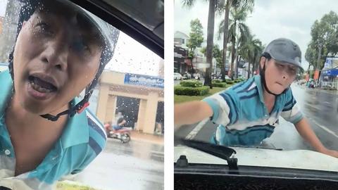 Cần Thơ: Mời làm việc đối tượng chặn đầu, đập phá xe ô tô 