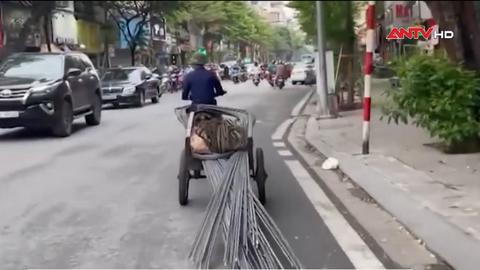 Xe ba gác tự chế, hiểm họa rình rập trên đường phố