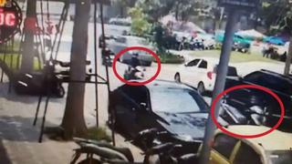 Trộm xe máy xịt hơi cay khi bị truy bắt