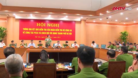 Thông qua kết quả kiểm tra công tác PCCC và CNCH tại UBND thành phố Hà Nội