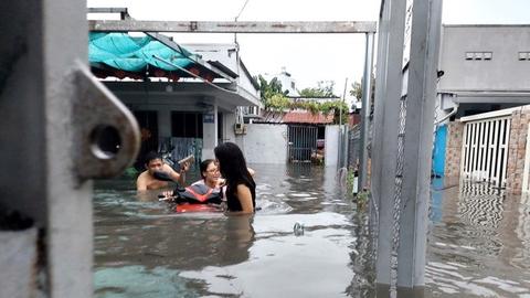 Mưa dông gây thiệt hại tại nhiều địa phương