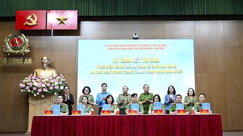Phát động Tháng hành động về an toàn vệ sinh lao động, tháng Công nhân trong CAND 