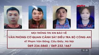  Công an tỉnh Vĩnh Phúc truy nã 4 đối tượng