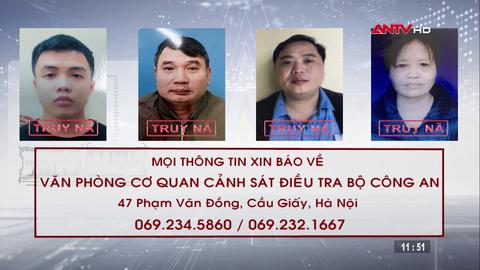 Công an tỉnh Vĩnh Phúc truy nã 4 đối tượng