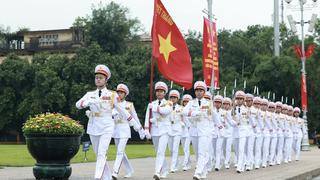 Thiêng liêng lễ chào cờ trên Quảng trường Ba Đình lịch sử