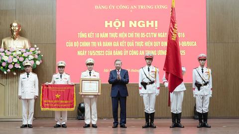 Tổng Bí thư Tô Lâm dự Hội nghị tổng kết 10 năm thực hiện Chỉ thị số 05 tại Bộ Công an