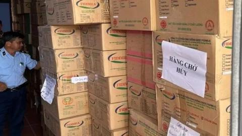 Phát hiện gần 25 tấn sữa bột không rõ nguồn gốc ở Long An