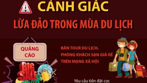 Thủ đoạn lừa đảo bằng hình thức đặt tour du lịch giá rẻ