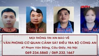 Công an tỉnh Vĩnh Phúc truy nã 4 đối tượng