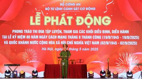 Phát động thi đua tập luyện diễu binh, diễu hành mừng 80 năm Quốc khánh 