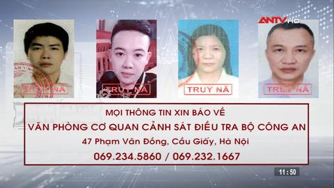 Công an tỉnh Bắc Ninh truy nã 4 đối tượng Công an tỉnh Bắc Ninh truy nã 4 đối tượng