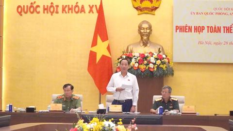 Thẩm tra 11 luật  liên quan đến quân sự, quốc phòng