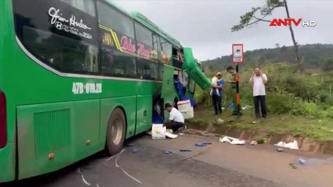2 xe khách đối đầu trên đường Hồ Chí Minh, nhiều người bị thương
