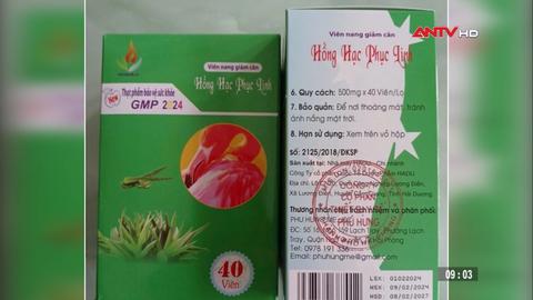 Viên giảm cân Hồng Hạc Phục Linh chứa chất cấm