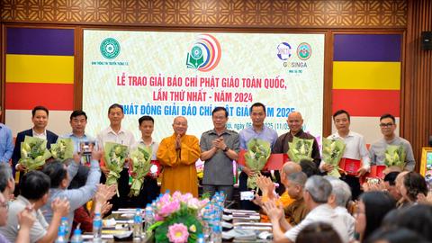 Trao giải báo chí toàn quốc về Phật giáo năm 2024