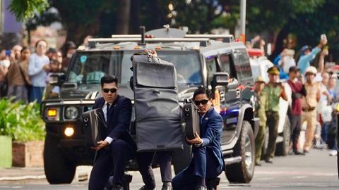 Mãn nhãn tình huống bảo vệ yếu nhân của Cảnh vệ CAND
