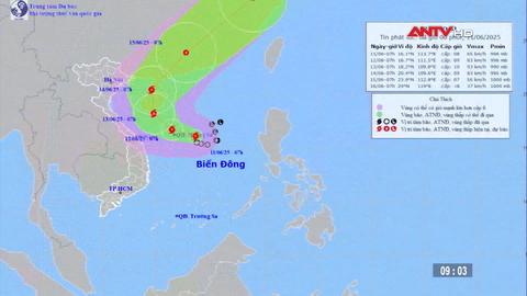 Dự báo hôm nay, áp thấp nhiệt đới mạnh lên thành bão 