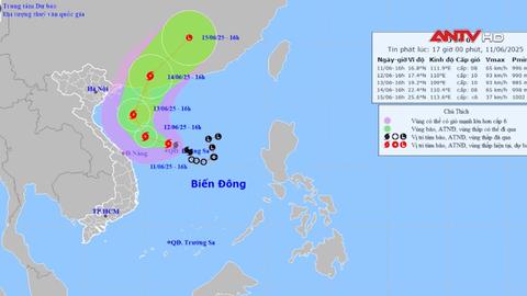 Quảng Ngãi: Kêu gọi tàu thuyền ra khỏi vùng nguy hiểm bão số 1