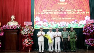 Công bố quyết định của Bộ trưởng Bộ Công an về công tác cán bộ
