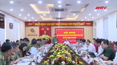 Thứ trưởng Lê Quốc Hùng làm việc với Công an tỉnh Hà Tĩnh