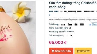Bộ Y tế thu hồi toàn quốc lô sữa tắm Geisha không đạt chất lượng