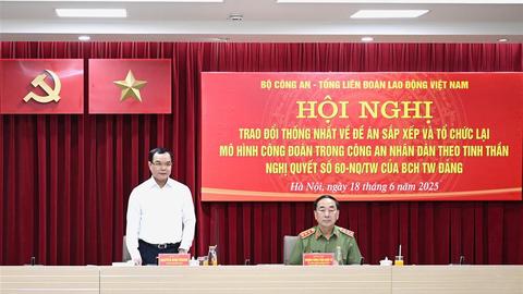 Nghiên cứu sắp xếp, tổ chức lại mô hình Công đoàn trong Công an nhân dân