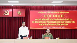 Nghiên cứu sắp xếp, tổ chức lại mô hình Công đoàn trong Công an nhân dân