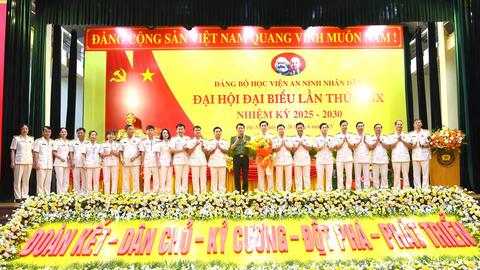 Bộ trưởng Lương Tam Quang dự Đại hội Đảng bộ Học viện An ninh nhân dân