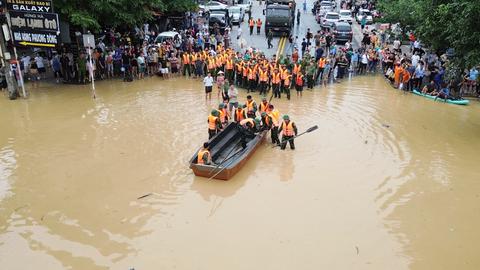 Công an Thái Nguyên huy động lực lượng tham gia cứu nạn, cứu hộ