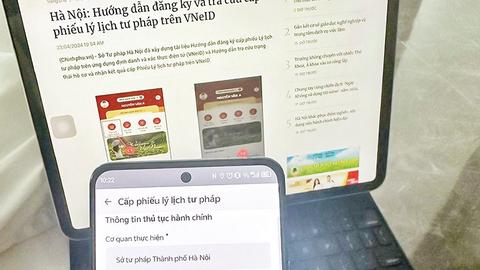 Đẩy mạnh thực hiện nhiệm vụ cấp phiếu lý lịch tư pháp