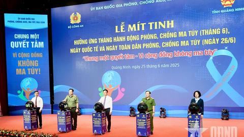 Bộ Công an tổ chức mít tinh hưởng ứng Tháng hành động phòng, chống ma túy 