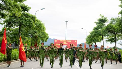 Công tác y tế đồng hành cùng huấn luyện diễu binh CAND