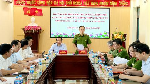 Thứ trưởng Nguyễn Văn Long kiểm tra hệ thống dịch vụ công 2 cấp tại tỉnh Ninh Bình