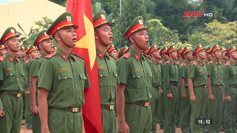 Tinh thần thép của khối đứng CAND tham gia diễu binh
