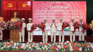 Công an các địa phương đồng loạt công bố quyết định về tổ chức, cán bộ sau sáp nhập