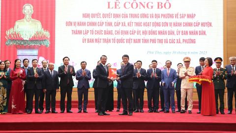 Chính thức vận hành mô hình chính quyền địa phương 2 cấp từ 1/7/2025
